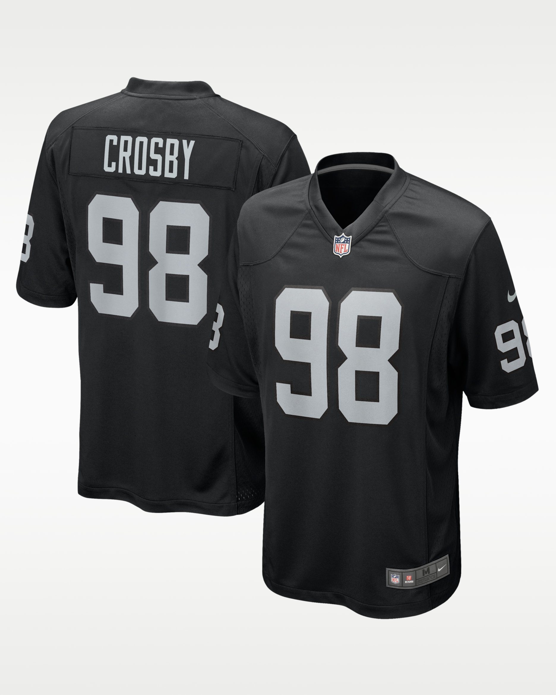 Maxx Crosby Las Vegas Raiders Men's Nike NFL Game Shirt. Nike IE
